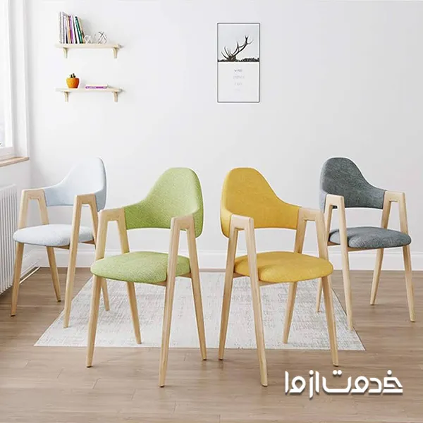 رنگ‌های شاد و پاستلی برای انواع پارچه میز ناهار خوری