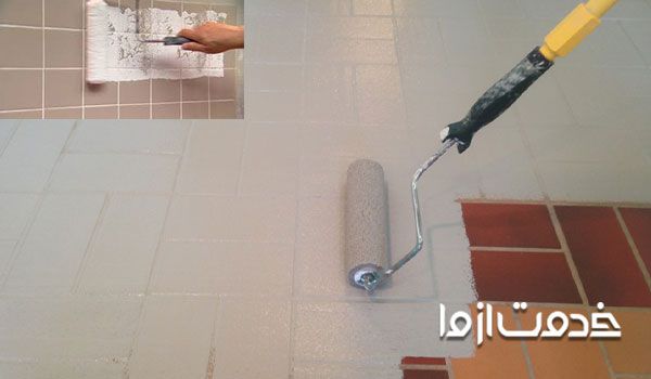 رنگ کردن کاشی آشپزخانه