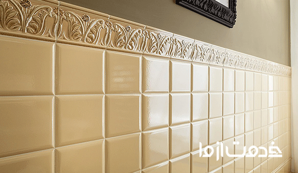 کاشی رنگ شده