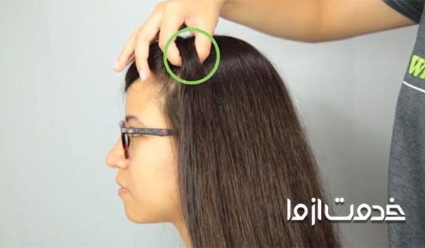 آموزش بافت مو فرانسوی کنار سر