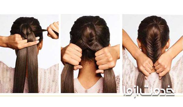 آموزش بافت مو تیغ ماهی جدید