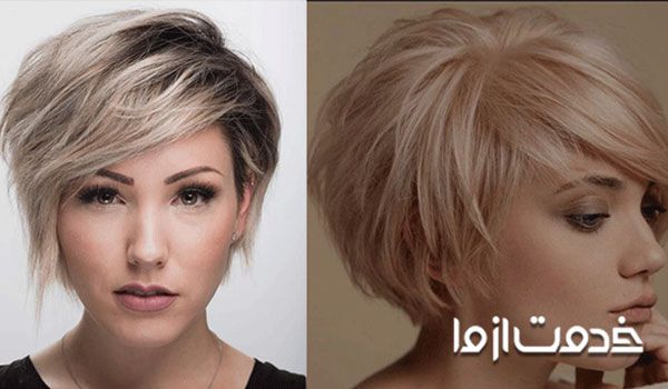 یک مدل از ترکیب رنگ مو آمبره 