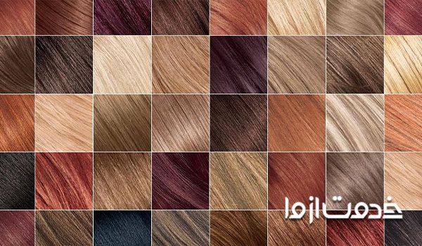 جدول شماره رنگ مو