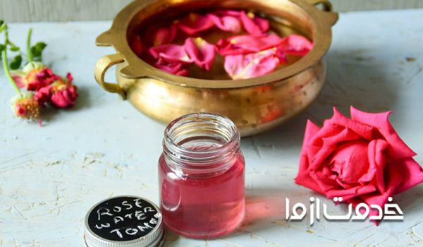 بستن منافذ پوست با گلاب