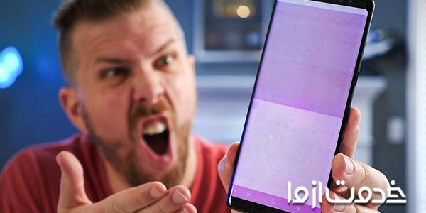 نشانه های خرابی LCD آیفون و سامسونگ