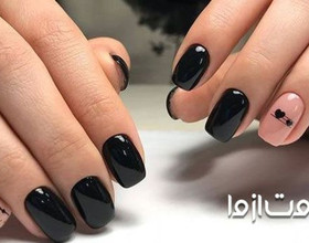  لاک دو رنگ برای طراحی ناخن 