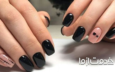  لاک دو رنگ برای طراحی ناخن 