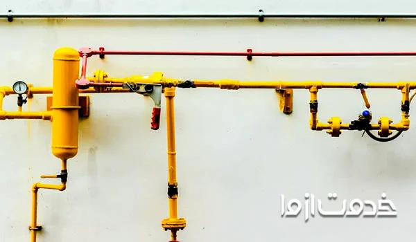 لوله کش گاز در اهواز