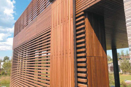 نصب و اجرای نمای ترمووود در پردیس