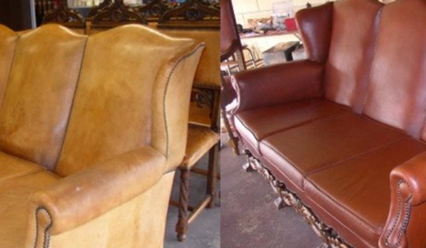 قبل و بعد تعویض پارچه مبلی