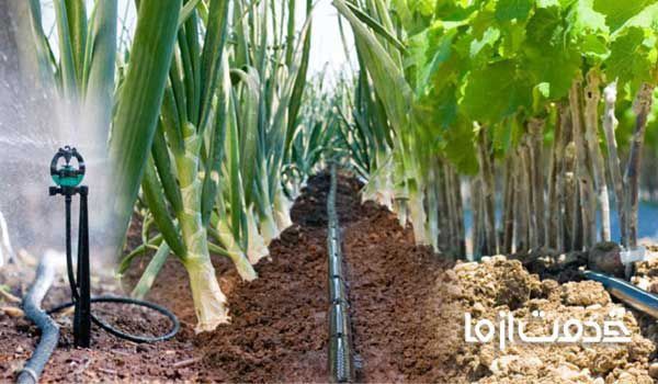 نمونه طرح آبیاری قطره ای باغ