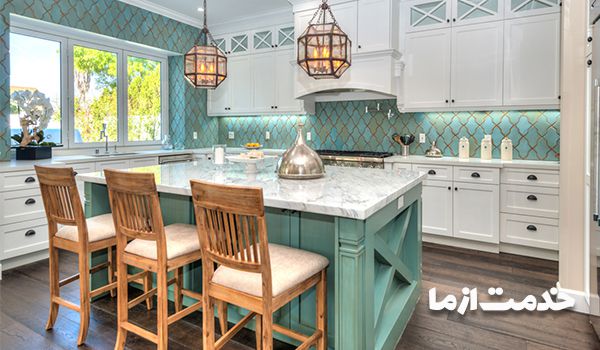 دکوراسیون آشپزخانه سفید