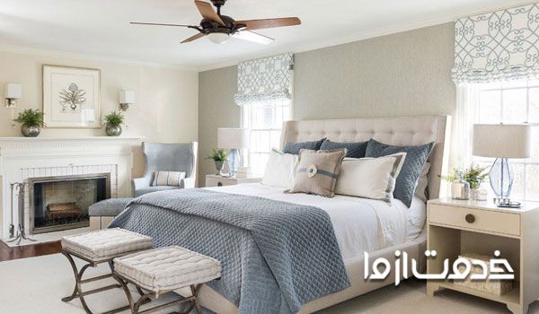 دکور اتاق خواب پنجره دار
