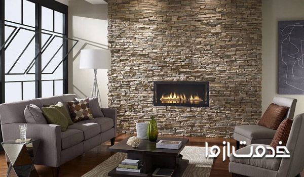 قیمت سنگ کاری دیوار پشت تلویزیون