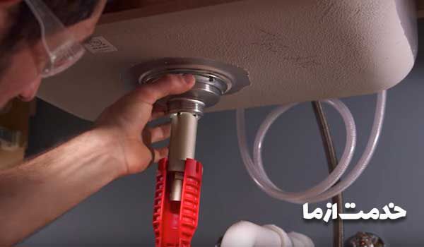 نصب سینک ظرفشویی روکار