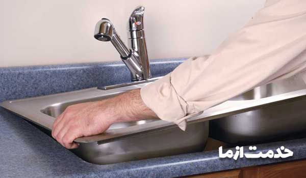 آموزش نصب سینک