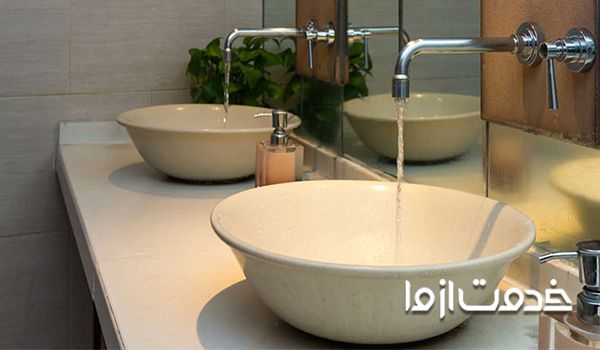 طریقه نصب روشویی سنگی