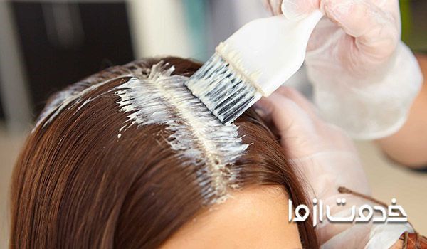 زدن ماسک مو