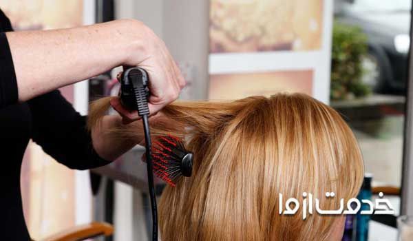 مراحل براشینگ موی بلند