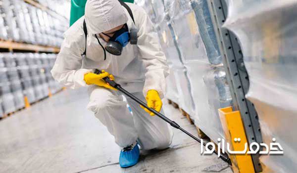 سمپاشی مراکز تهیه غذا