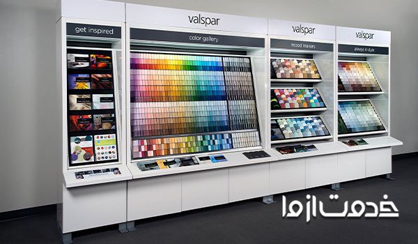 طراحی و ساخت استند فروشگاهی تبلیغاتی