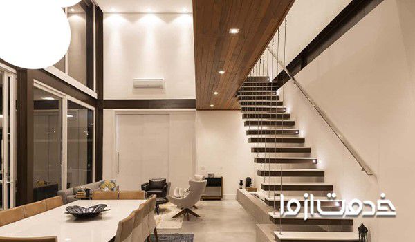 نصب پله استیل (به انگلیسی: Steel stairs installing)