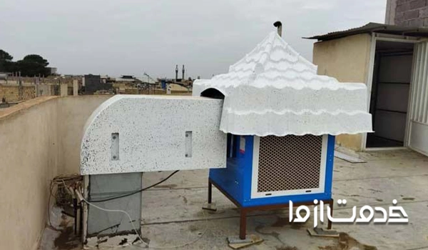 نصب سایبان کولر آبی