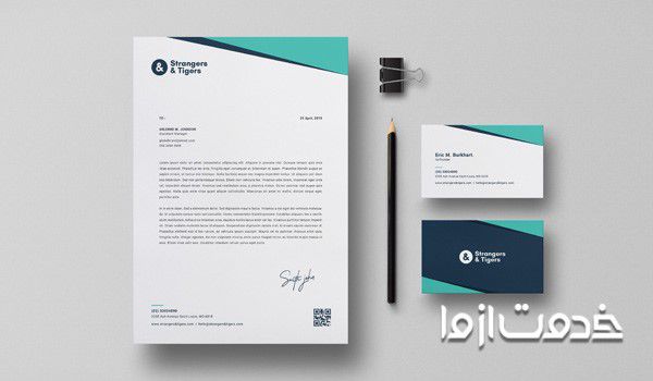 طراحی کارت ویزیت و سربرگ