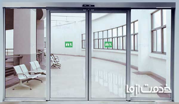 عکس درب اتوماتیک شیشه ای