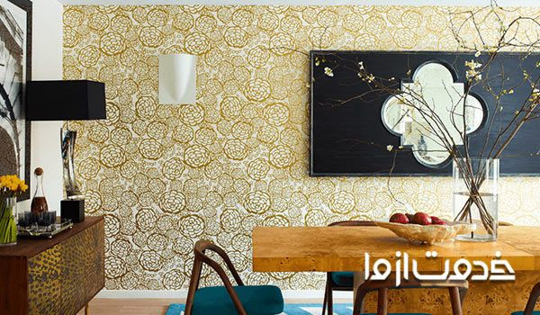 کاغذ دیواری برای اتاق 12 متری