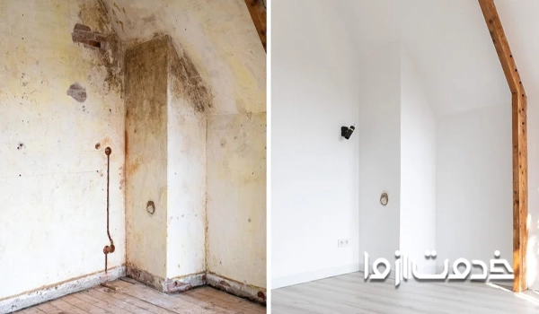 تعمیر ساختمان با گچ کاری