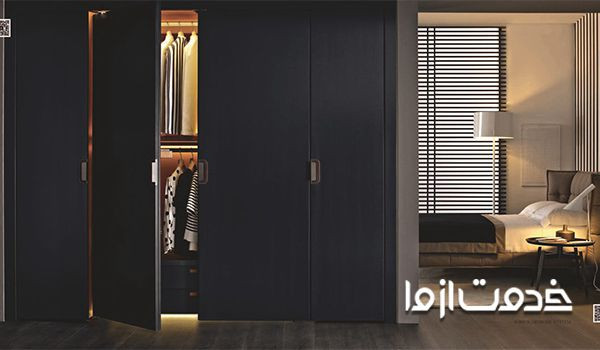 کمد دیواری اتاق خواب مشکی