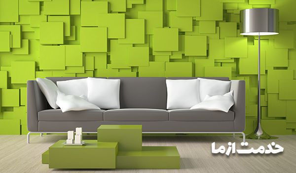 روش نصب کاغذ دیواری روی رنگ روغن