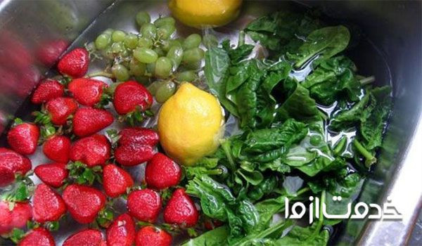 ضد عفونی سبزیجات با سرکه سفید