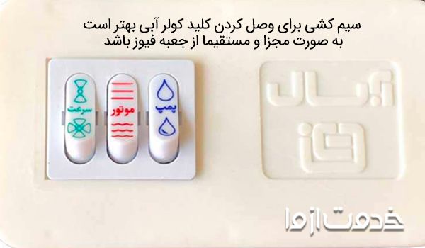 نصب کلید کولر آبی