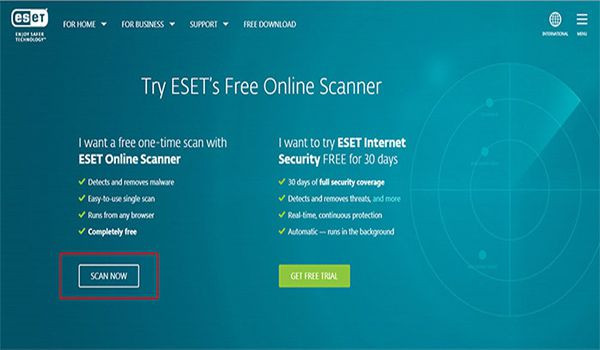 اسکن با آنتی ویروس روش اول