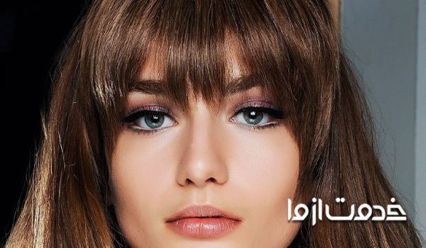 مدل موی چتری برای پیشانی کوتاه