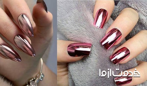لاک آینه ای طلایی لوکس