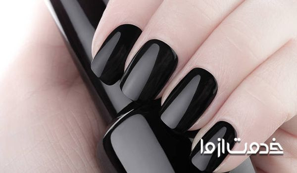 لاک آینه ای مشکی - سربی