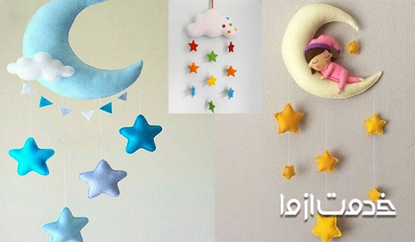 تزیین و دکوراسیون دیوار اتاق خواب کودک با نمد
