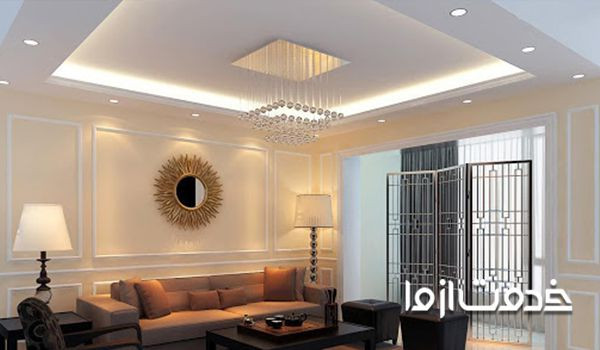 انواع کناف کاری سقف - سقفهای کاذب یکپارچه