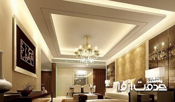 انواع کناف کاری سقف - سقف کاذب کناف مشبک