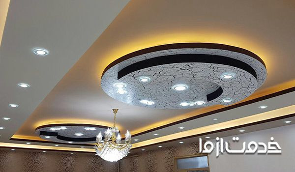 انواع کناف کاری سقف - نمونهای از سقف کاذب کناف مشبک