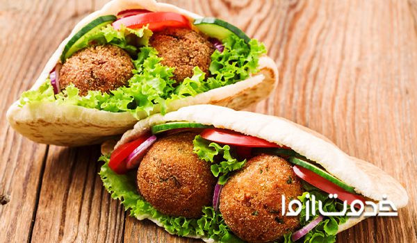 طرز تهیه فلافل ساندویچی