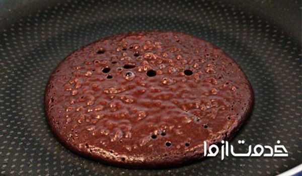 طرز تهیه پنکیک خانگی شکلاتی