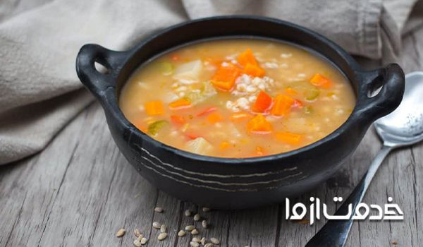 طرز تهیه سوپ جو قرمز