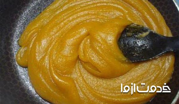 طرز تهیه حلوا مجلسی زعفرانی