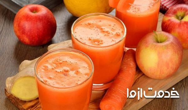 نوشیدنی تابستانی برای مهمانی - کوکتل هویج، پرتقال و زنجبیل