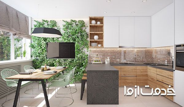 طرح جدید اپن آشپزخانه ایرانی
