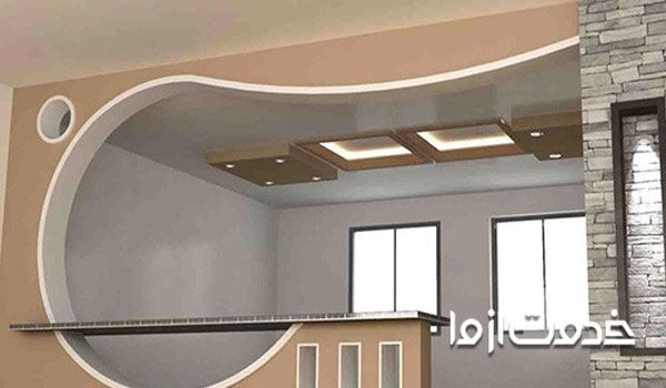 اپن آشپزخانه گچی جدید